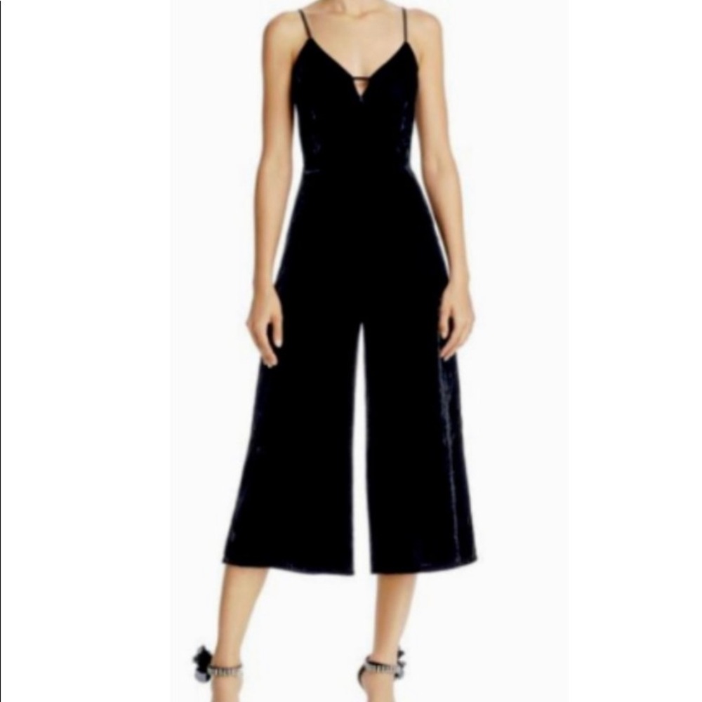 Ella Moss black velvet jumpsuit